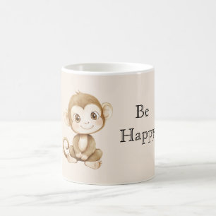 Cute Happy Monkey Coffee Mug