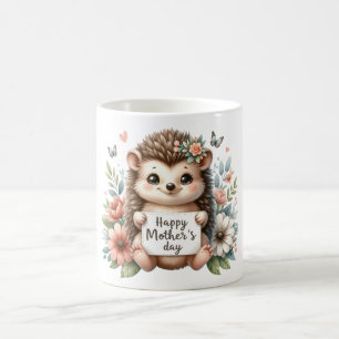 Cute Happy Mother's Day Hedgehog Coffee Mug