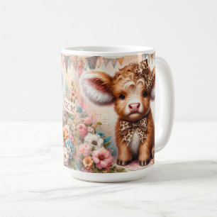 Cute Happy Mother's Day/ Highland Cow Coffee Mug