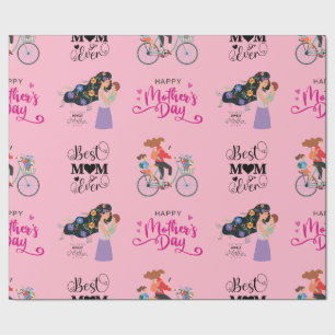 Cute Happy Mother's Day Wrapping Paper