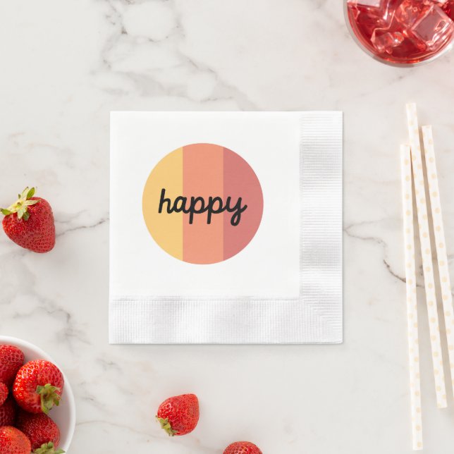 Cute Happy Napkin (Insitu)