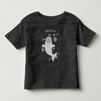 Cute happy narwhal bubbles cartoon illustration