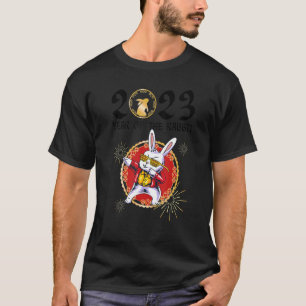 Cute Happy New Year 2023 Lunar New Year With Rabbi T-Shirt