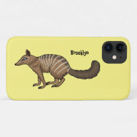 Cute happy numbat cartoon illustration