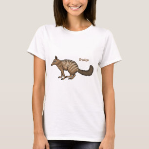 Cute happy numbat cartoon illustration T-Shirt