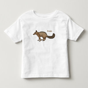 Cute happy numbat cartoon illustration toddler T-Shirt