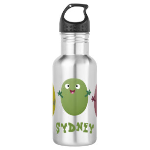 Cute happy olives singing cartoon 532 ml water bottle
