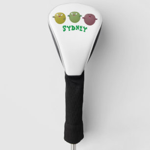 Cute happy olives singing cartoon golf head cover