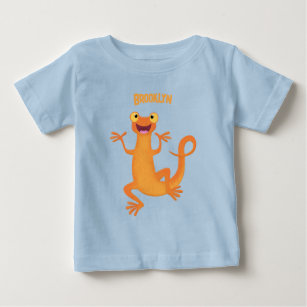 Cute happy orange dancing newt baby T-Shirt