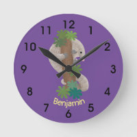 Cute happy pangolin anteater illustration