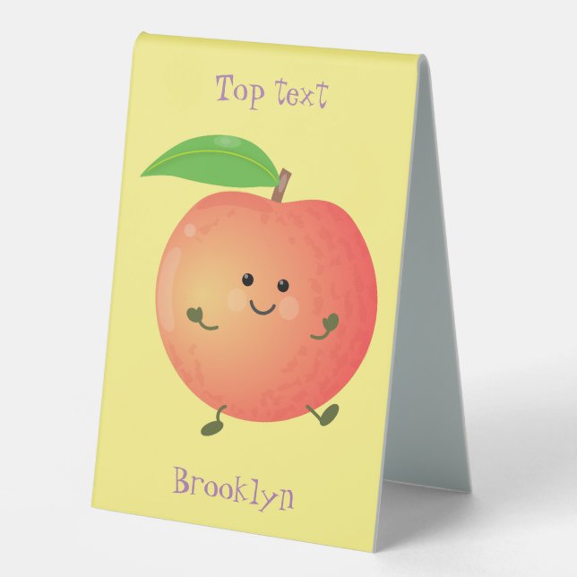 Cute happy peach yellow cartoon (Front)