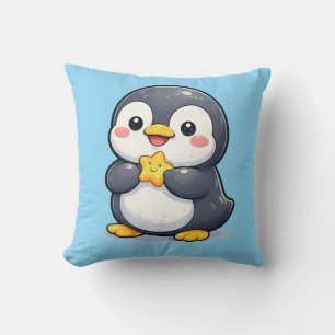 Cute Happy Penguin Kawaii Cushion Pillow