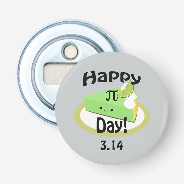 Cute Happy Pi Day Bottle Opener (Front)