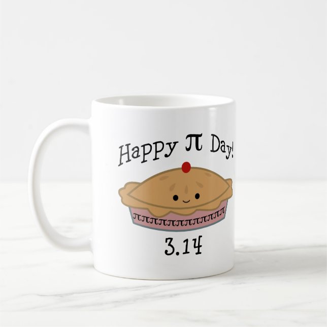 Cute Happy Pi Day! Coffee Mug (Left)