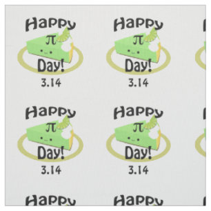 Cute Happy Pi Day Fabric