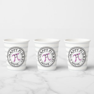 Cute Happy Pi Day - Funny Pi Day Paper Cup