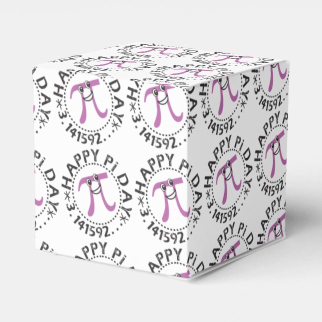 Cute Happy Pi Day - Funny Pi Favour Box (Back Side)