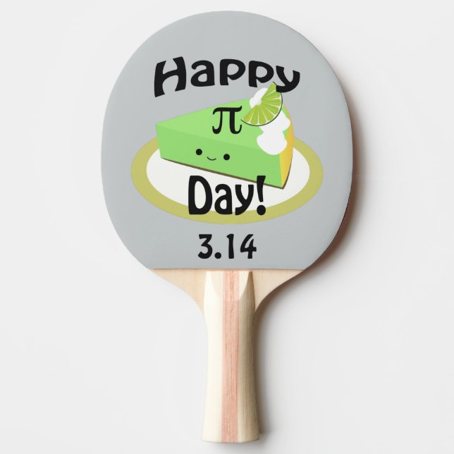 Cute Happy Pi Day Ping Pong Paddle (Front)