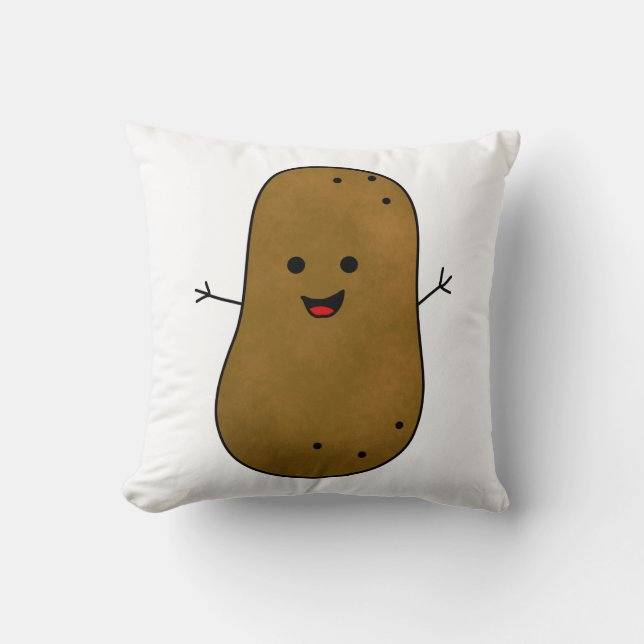 Cute Happy Potato Cushion (Front)