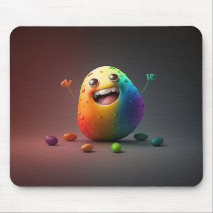 Cute Happy Potato happy cartoon illustration Mouse Pad