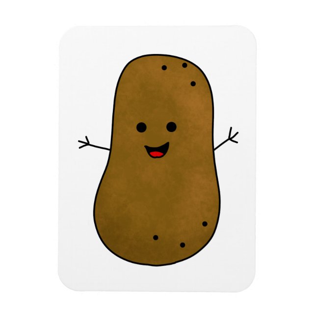 Cute Happy Potato Magnet (Vertical)