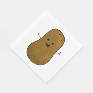 Cute Happy Potato Napkin