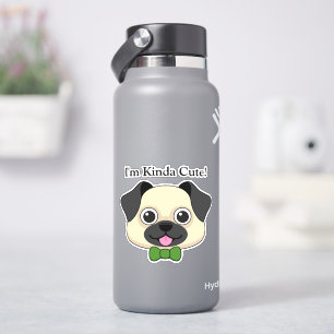 Cute Happy Pug Dog with Papillon Personalise