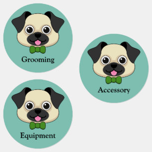 Cute Happy Pug Dog with Papillon   Personalise