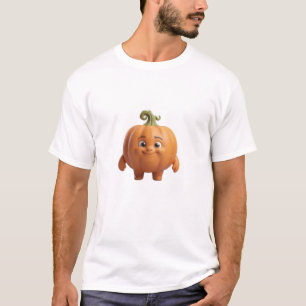 Cute Happy Pumpkin 3D Character Tee
