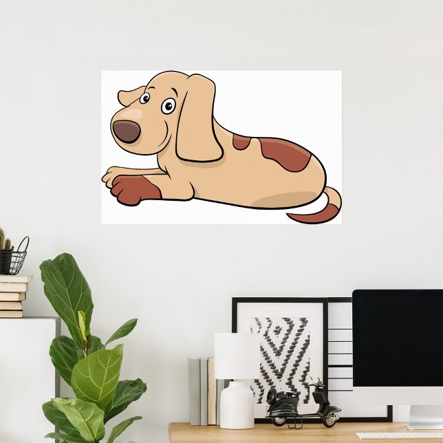 Cute Happy Puppy Brown Dog Poster (Creator Uploaded)
