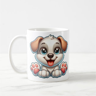 Cute Happy Puppy Cartoon – Adorable Dog Lover Mug