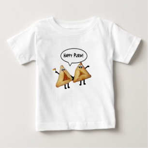 Cute Happy Purim Hamantaschen Baby T-Shirt