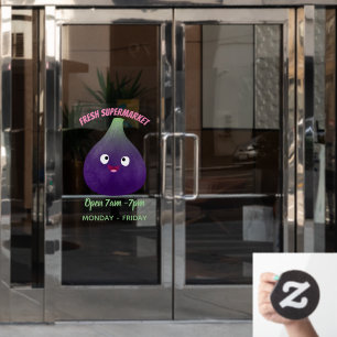 Cute happy purple fig fruit cartoon