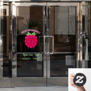 Cute happy raspberry cartoon illustration