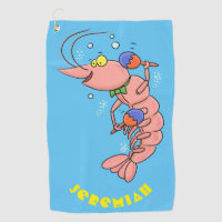 Cute happy shrimp, prawn cartoon