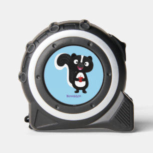 Cute happy skunk cartoon illustration 1