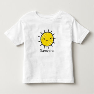 Cute Happy Smile Sunshine Custom Text Toddler T-Shirt