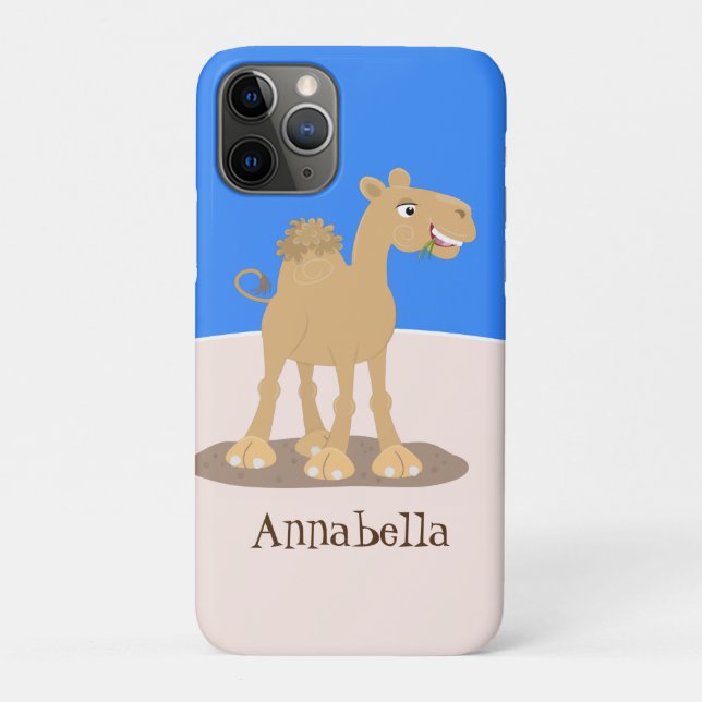 Cute happy smiling camel cartoon illustration Case-Mate iPhone case (Back)