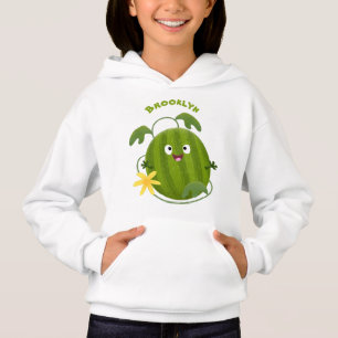 Cute happy smiling watermelon cartoon