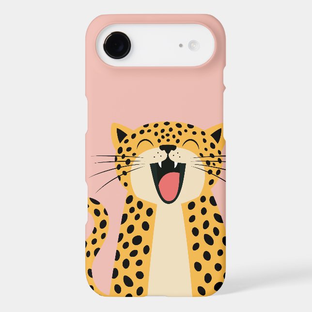 Cute Happy Smiling Wild Leopard Cartoon   (Back)
