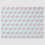 Cute Happy Snowman Faces Pattern Christmas Tissue Paper<br><div class="desc">Cute snowman pattern on pastel blue tissue paper.</div>