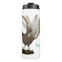 Cute happy superb lyrebird cartoon illustration