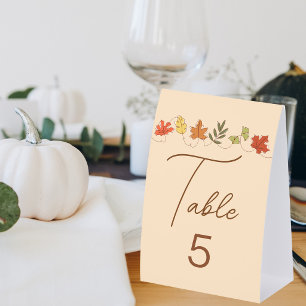 Cute Happy Thanksgiving Leaves Custom Party