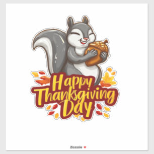 Cute Happy Thanksgiving Squirrel Classic T-Shirt