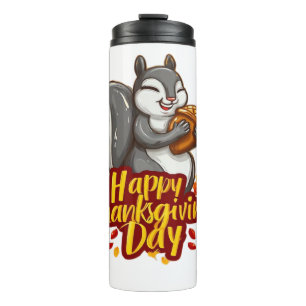 Cute Happy Thanksgiving Squirrel Classic T-Shirt Thermal Tumbler