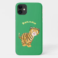 Cute happy tiger cub cartoon