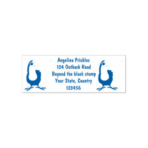 Cute happy toucan cartoon illustration self-inking stamp