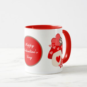 cute Happy Valentine's Day sloth Mug