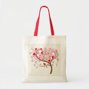 Cute Happy Valentines Day Text Design Tote Bag