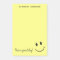 Cute Happy Yellow Face Personalised Post-it Notes